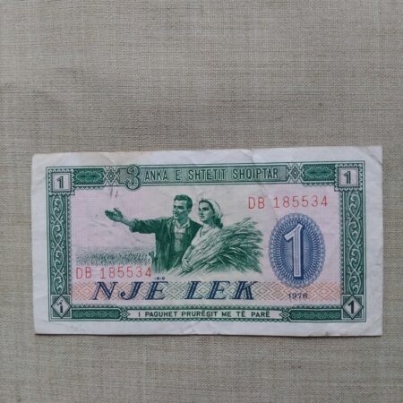 1 Lek Albanie 1976
