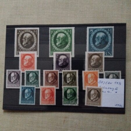 Znamky Bavorsko 1914