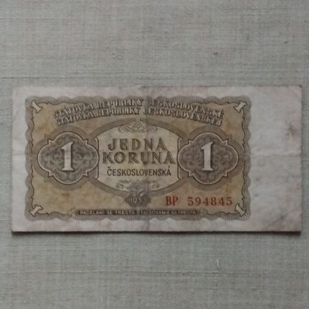 1 koruna 1953 Menova reforma
