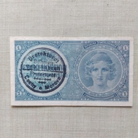 1 Koruna Razitko Protektorat BuM