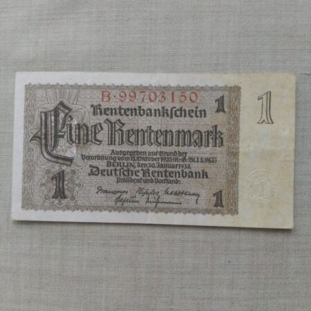 1 Marka Nemecko 1937