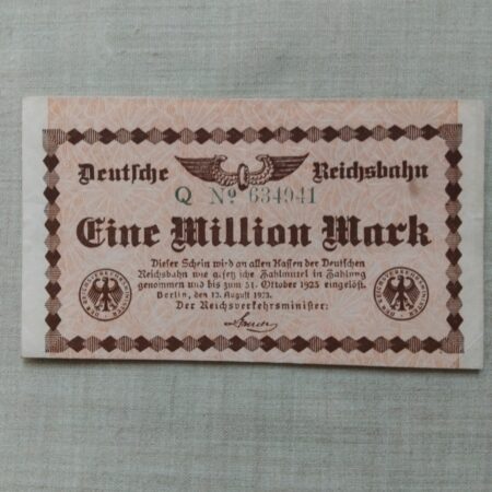 1 Milion Marek Nemecko 1923