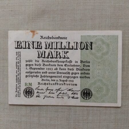 1 Milion Marek Nemecko 1923