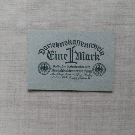 1 Marka Nemecko 1922