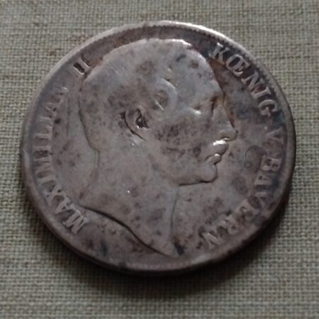 1 Tolar Bavorsko 1862 stribro