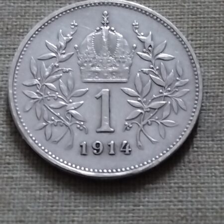 1 Koruna 1914 Stribro FJI