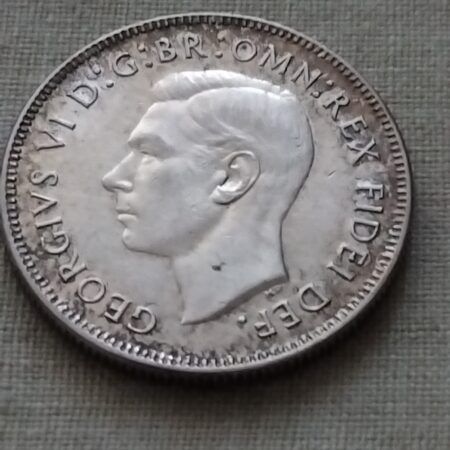 1 Florin George VI 1952 stribro