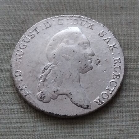 1 Tolar Friedrich August 1781 stribro