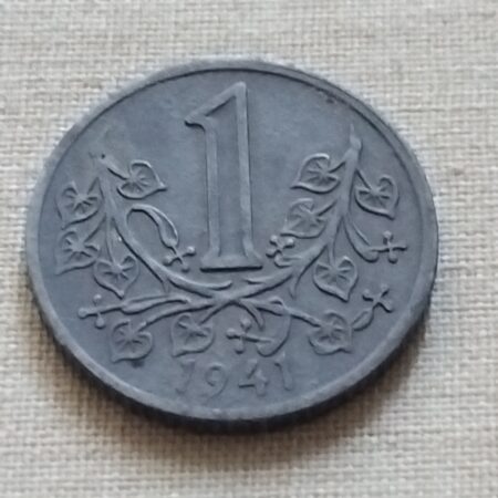 1 koruna  1941 Protektorat