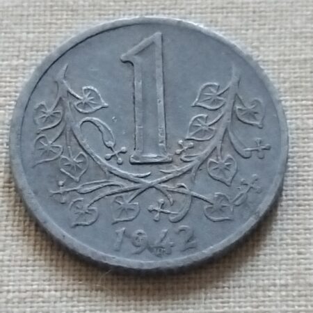 1 Koruna 1942 Protektorat BuM