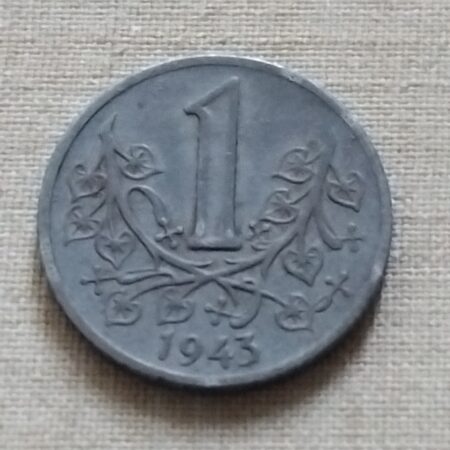 1 Koruna 1943 Protektorat BuM