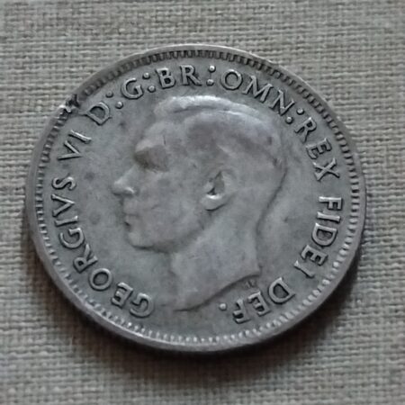 1 Shilling  Jiri VI. Australie 1952 stribro