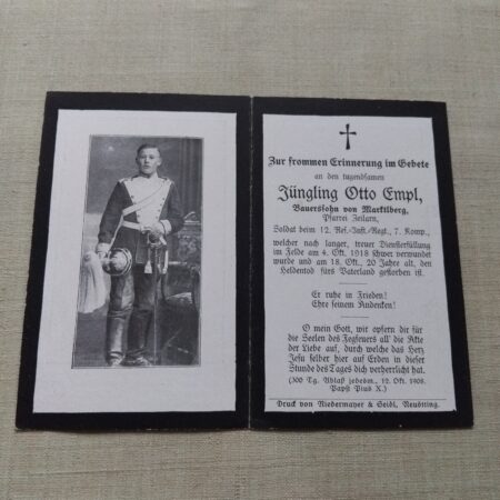 Vzpominka na 1.svetovou valku